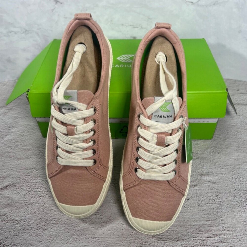 Cariuma OCA Low Canvas Sneakers Unisex Size 8.5 Men/10 Women Dusty Rose - Picture 8 of 10
